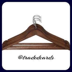 💥 New Better Homes & Gardens Wood Walnut Finish Men’s Suit Hangers, 5 Count